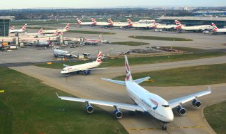 Landing at London Heathrow - Mike McBey