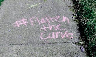 Coronavirus Graffiti: Flatten the Curve - Dandelion Salad