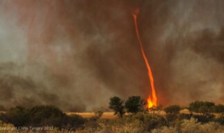 Fire tornado outback Australia - Chris Tangey