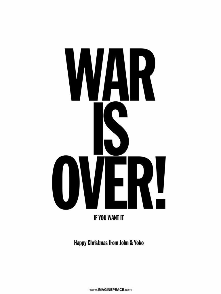 cc Flickr Yoko Ono photostream War is over