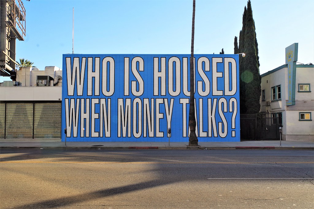 Flickr joey zanotti Housing Crisis Mural - By Barbara Kruger CC BY 2.0
