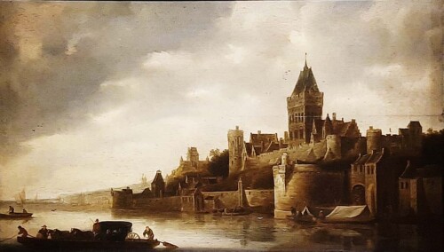 Hoge Luchten Het Valkhof in Nijmegen (1614) Jan van Goyen (1596-1656) © foto Wilma-Lankhorst