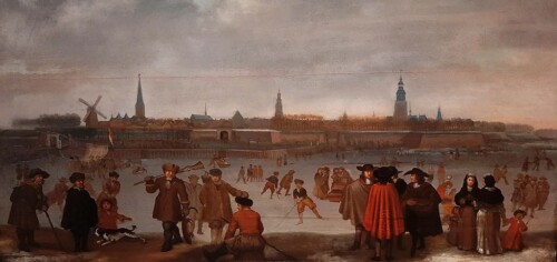 Hoge Luchten IJsgezicht op Zutphen (1655) Barend Avercamp (1612-1679) © foto Wilma_Lankhorst