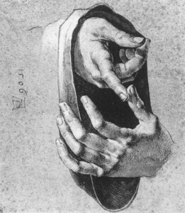 Albrecht Dürer - Study of Hands - 1506, Public domain, via Wikimedia Commons