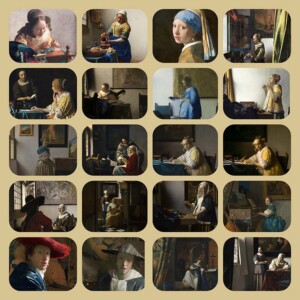 Vermeer in het Rijksmuseum © collage Wilma Lankhorst