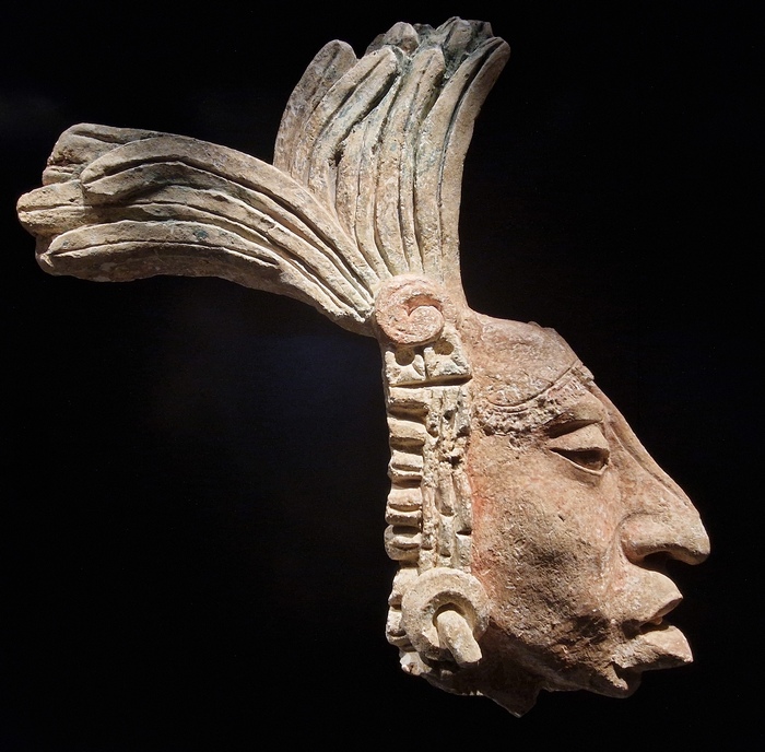 Een Maya-hoofd uit Guatamala (MAS Antwerpen, foto auteur)