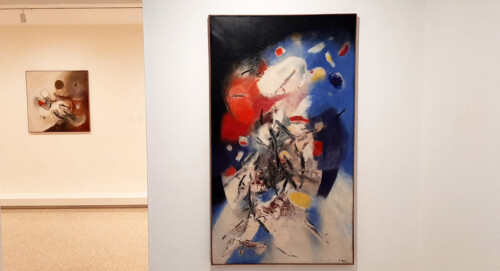 Sfeerbeeld 2 tentoonstelling Edmondo Bacci in Peggy Guggenheim Museum © foto Wilma_Lankhorst