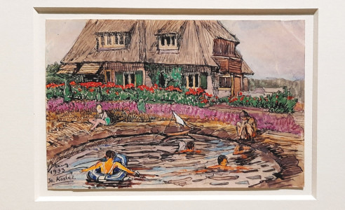 Museum_Gouda Jo_Koster De Langenberg in Heelsum (1933) briefkaart © Jo Koster © foto Wilma_Lankhorst
