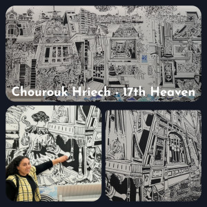 Zwolle Collage van In de 17e Hemel met links onder © Chourouk Hreich © foto Wilma_Lankhorst.